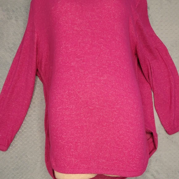NEW Per Se WOMENS Pink Braided sides Sweater-SOZE 2XL - NWT - Picture 7 of 13